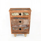 End Table Recycled Wood Nightstand