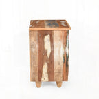 End Table Recycled Wood Nightstand