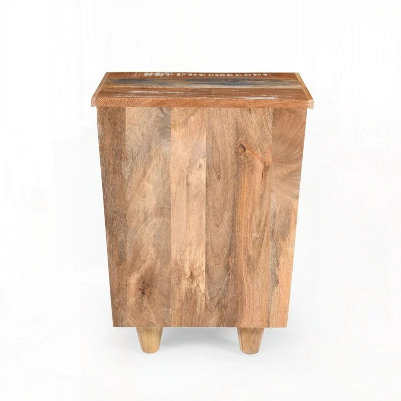 End Table Recycled Wood Nightstand