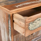 End Table Recycled Wood Nightstand