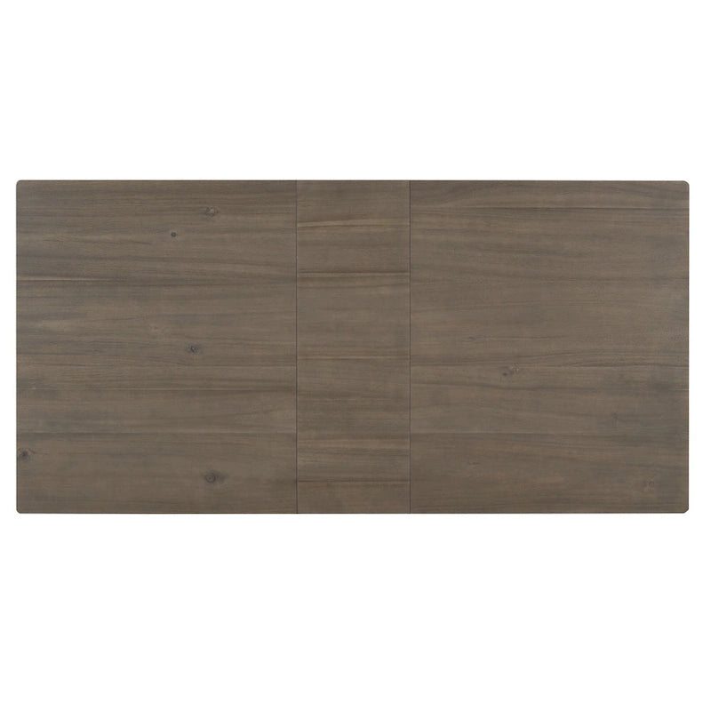 7 Piece Wooden Furniture Set, Extendable Kitchen Table Set with Leaf and 2 Drawers, 6 Upholstered Dining Chairs