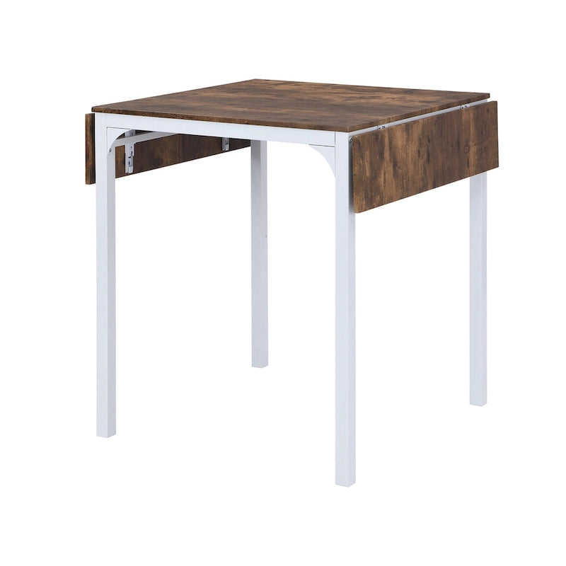 Counter Height Dining Table Set, 5-Piece Drop Leaf Dining Table Set with Drop Leaf Table and 4 High Dining Chairs