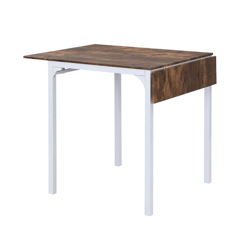 Counter Height Dining Table Set, 5-Piece Drop Leaf Dining Table Set with Drop Leaf Table and 4 High Dining Chairs