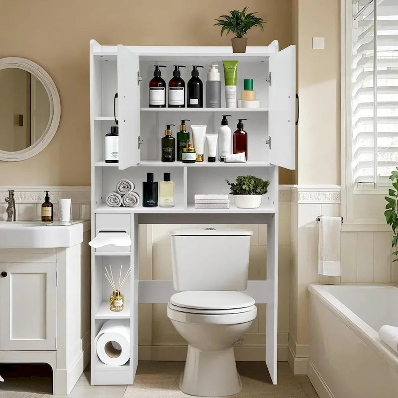 Over Toilet Storage Cabinet, Waterproof Bathroom Storage Shelves