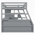 Full Size Loft Bed with Drawers and Desk