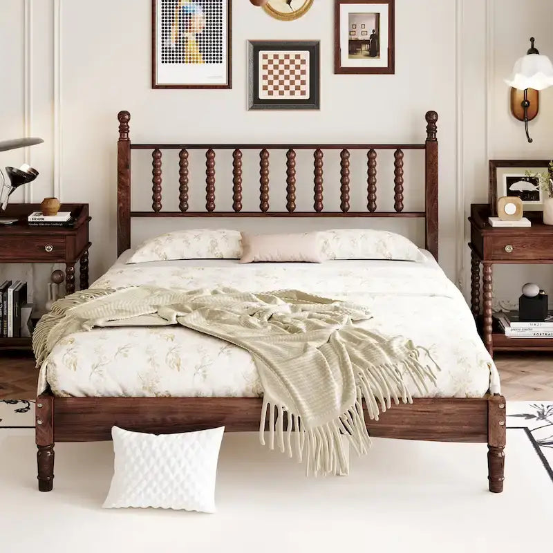 4-Pieces Retro Style Bedroom Sets by Harper&Bright Designs