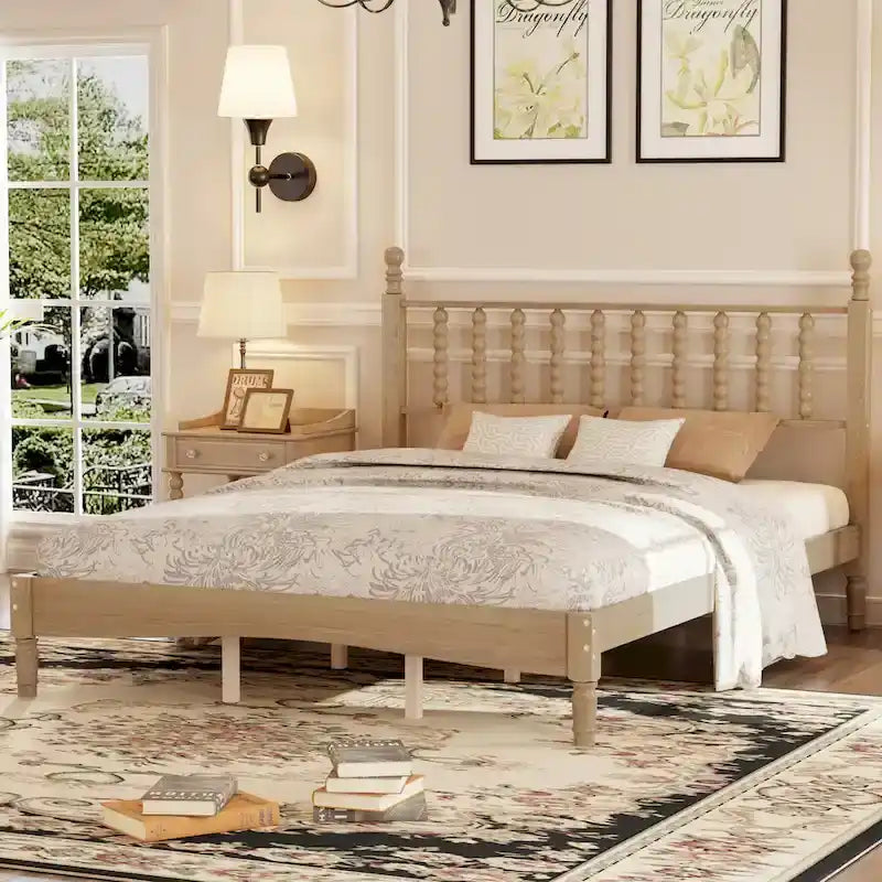 4-Pieces Retro Style Bedroom Sets by Harper&Bright Designs