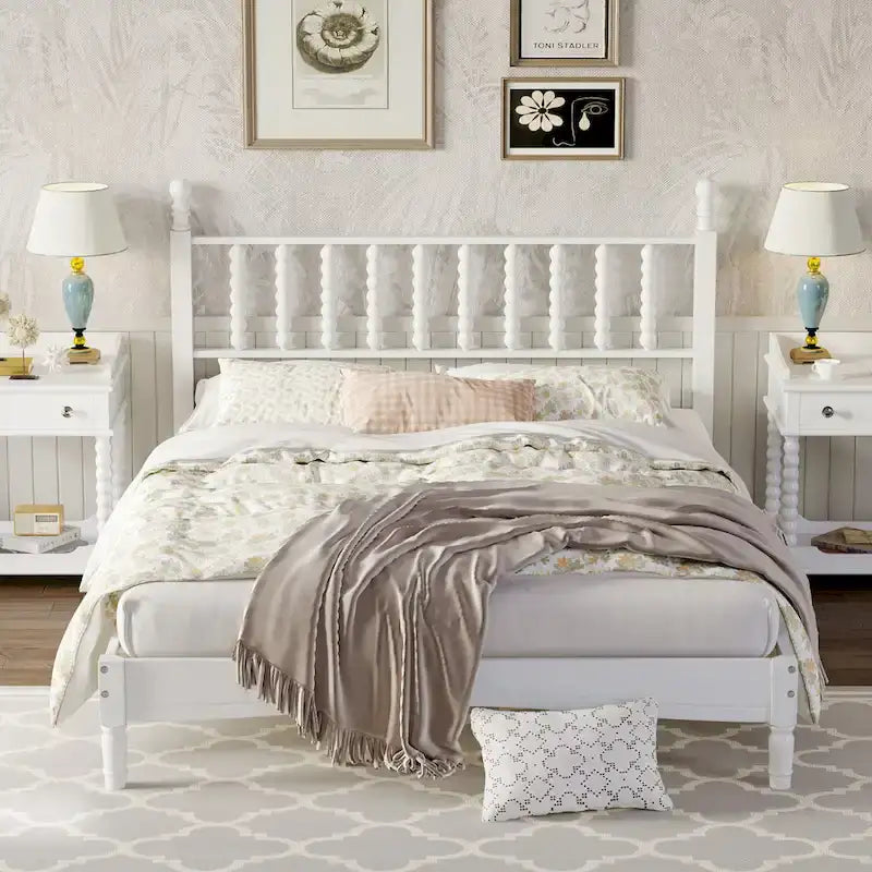 4-Pieces Retro Style Bedroom Sets by Harper&Bright Designs