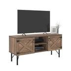 Lila Modern TV Stand with 2 Doors Storage Cabinets, Living Room Entertainment Center