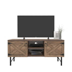 Lila Modern TV Stand with 2 Doors Storage Cabinets, Living Room Entertainment Center