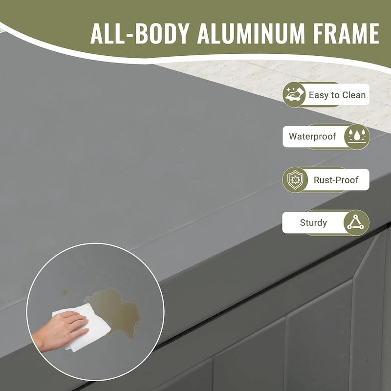 Outdoor Kitchen Island With Storage(no include stool)