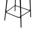 Hand Woven Bar Stools with Back Set of 2 Paper Rope Round Barstools with Footrest for Kitchen Island & Dining Rooms