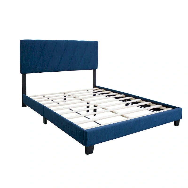 Modern Adjustable Queen Size Upholstered Bed