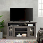 58 Classic TV Stand with Open & Closed Storage for TVs Up to 65