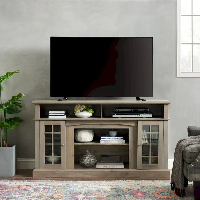 58 Classic TV Stand with Open & Closed Storage for TVs Up to 65