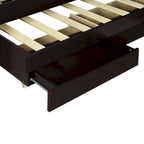 Twin XL Platform Bed with LED Headboard & Drawers