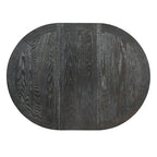 Black 5-Piece Wooden Dining Table Set with Extendable Round Table & 4 Chairs