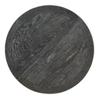 Black 5-Piece Wooden Dining Table Set with Extendable Round Table & 4 Chairs