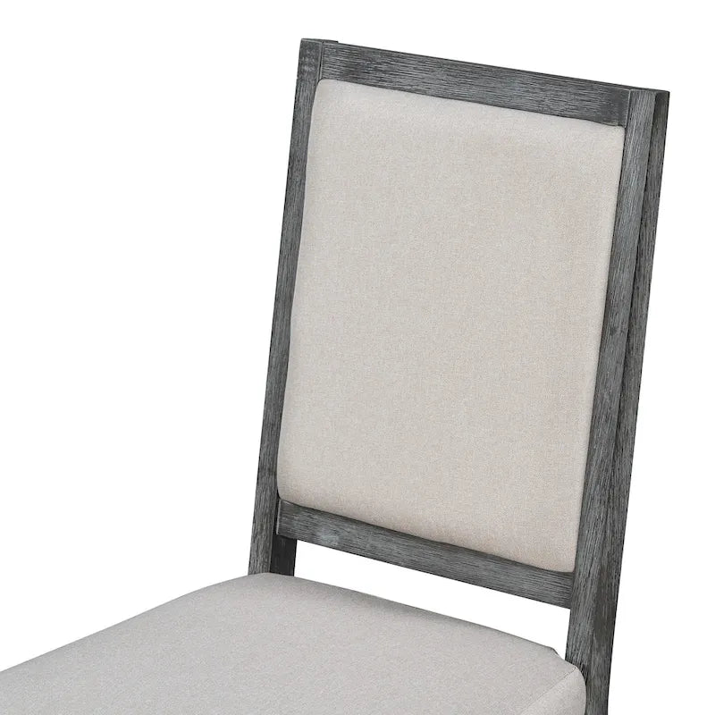 Black 5-Piece Wooden Dining Table Set with Extendable Round Table & 4 Chairs