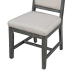 Black 5-Piece Wooden Dining Table Set with Extendable Round Table & 4 Chairs