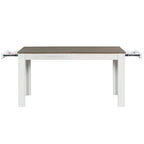 7-Piece Wooden Dining Table Set with 6 Chairs & Extendable Table