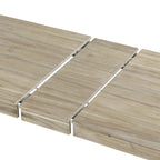 7-Piece Wooden Dining Table Set with 6 Chairs & Extendable Table