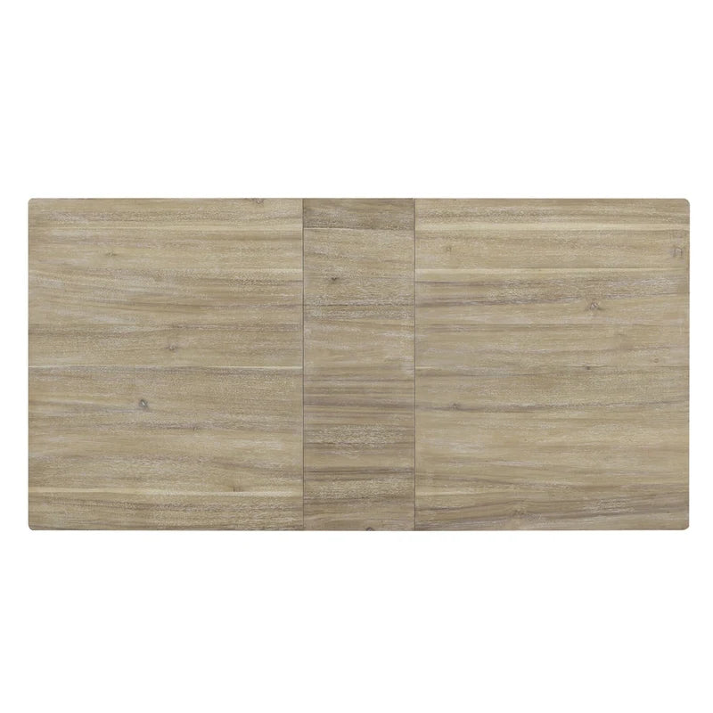 7-Piece Wooden Dining Table Set with 6 Chairs & Extendable Table