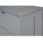 Queen Wooden Murphy Bed with Rotating Desk, Foldable Cabinet