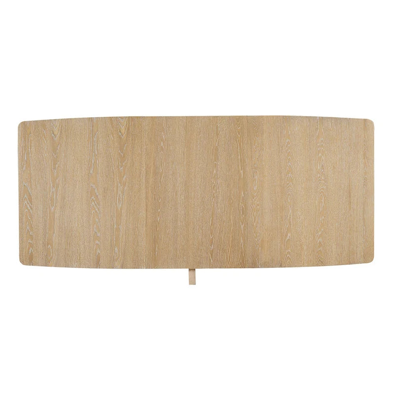 7-Piece Wooden Dining Table Set with Extendable Table, 6 Armless & 2 Armchairs