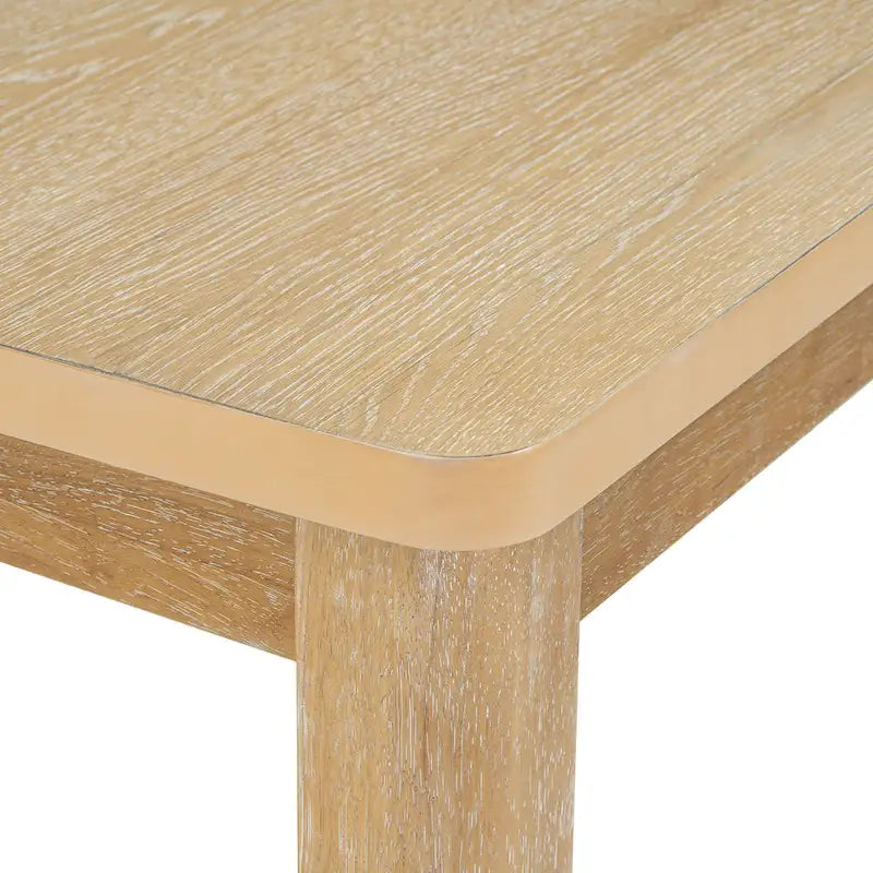 7-Piece Wooden Dining Table Set with Extendable Table, 6 Armless & 2 Armchairs