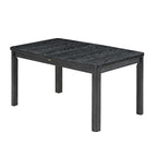 7-Piece Wooden Dining Table Set with Extendable Table, 6 Armless & 2 Armchairs