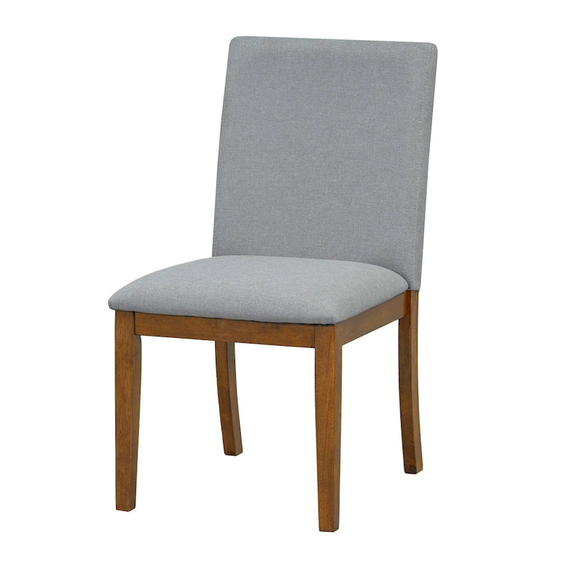 Rustic Style 7-Piece Extendable Dining Table Set with Removable Leaf, 2 Arm Chairs and 4 Armless Chairs