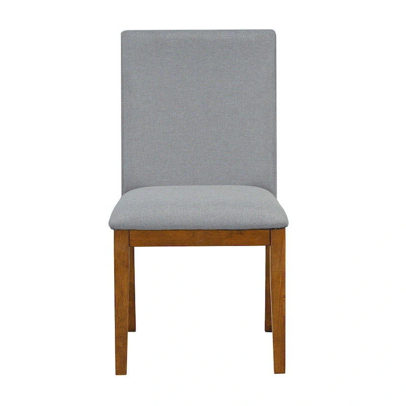 Rustic Style 7-Piece Extendable Dining Table Set with Removable Leaf, 2 Arm Chairs and 4 Armless Chairs