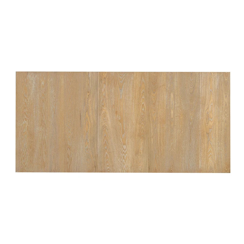 Rustic Style 7-Piece Extendable Dining Table Set with Removable Leaf, 2 Arm Chairs and 4 Armless Chairs