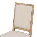 Curved 4 Piece Kitchen Chair Dining Chair Set with Upholstered, Solid Wood Legs for Dining Room Kitchen Living Room Bedroom