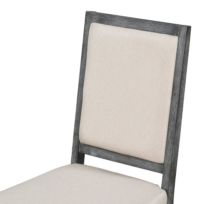 Curved 4 Piece Kitchen Chair Dining Chair Set with Upholstered, Solid Wood Legs for Dining Room Kitchen Living Room Bedroom