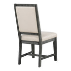 Curved 4 Piece Kitchen Chair Dining Chair Set with Upholstered, Solid Wood Legs for Dining Room Kitchen Living Room Bedroom