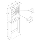 Cula Modern White 7-shelf Space-saver Cabinet by Furniture of America