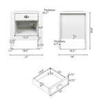 Foisy Faux Wood Nightstand with Drawer by Christopher Knight Home