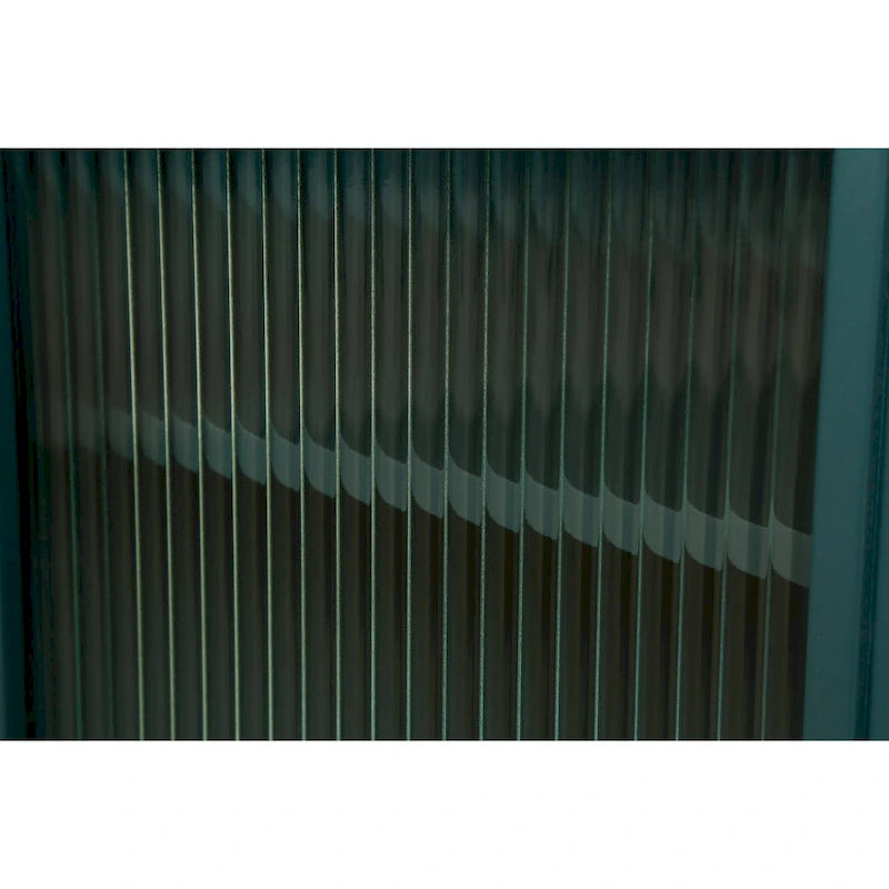 Wood TV Stand with Storage Cabinet & Adjustable Shelves