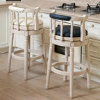 Leather Wooden Bar Stools