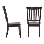 Ronda Slat Back Wood Dining Chairs (Set of 2)