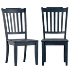 Ronda Slat Back Wood Dining Chairs (Set of 2)