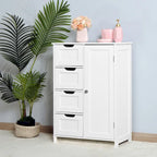 Bathroom Storage Cabinet with Adjustable Shelf and Drawers