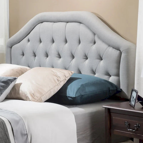 Angelica Adjustable Full/ Queen Tufted Headboard by Christopher Knight Home