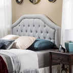Angelica Adjustable Full/ Queen Tufted Headboard by Christopher Knight Home