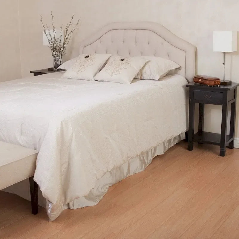 Angelica Adjustable Full/ Queen Tufted Headboard by Christopher Knight Home