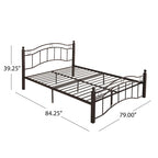 Bouvardia Contemporary Iron Bed Frame by Christopher Knight Home