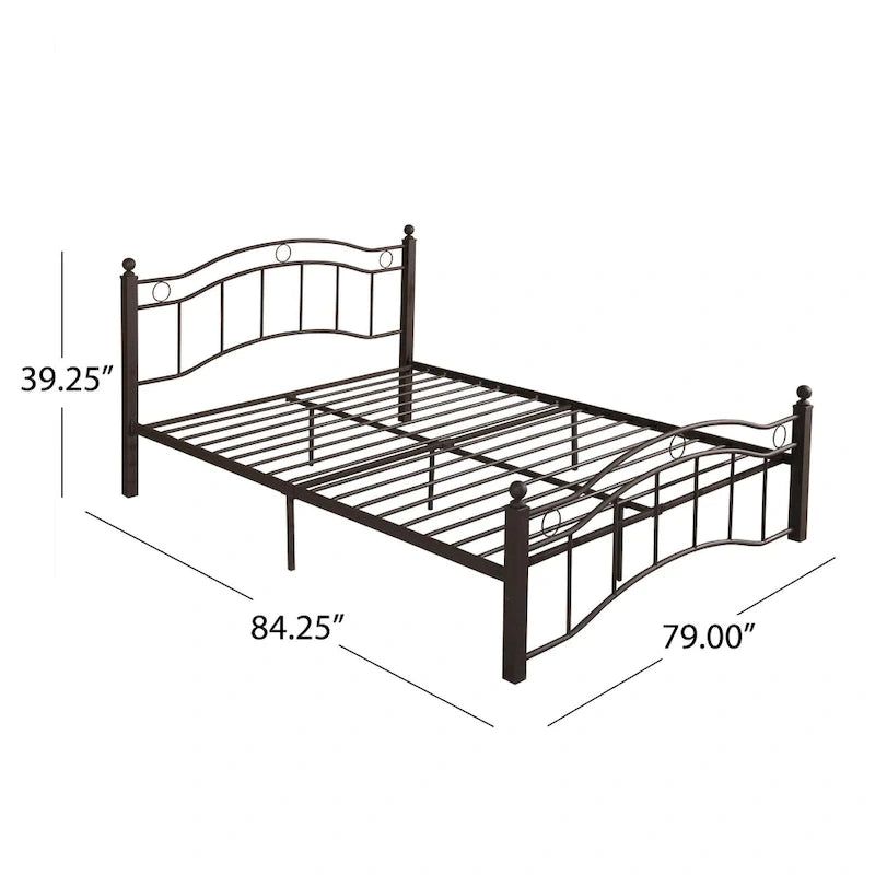 Bouvardia Contemporary Iron Bed Frame by Christopher Knight Home