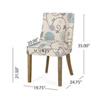 Frances Fabric Dining Chair (Set of 2) by Christopher Knight Home